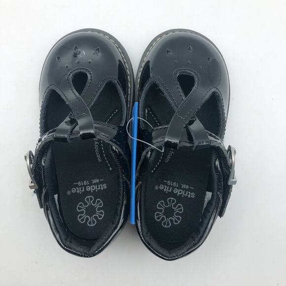 Stride Rite Girls SR Suise Mary Jane Flat Size 6 Toddler Shoes Black NIB - Picture 8 of 11